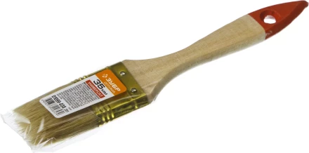 Кисть плоская ЗУБР &quot;УНИВЕРСАЛ-ОПТИМА&quot;, светлая щетина, деревянная ручка, 35мм 01099-038_z01 купить в Нефтеюганске