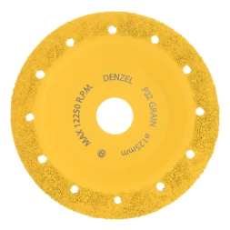 Чашка твёрдосплавная зачистная,125 мм, Наклонная, мелкое зерно #32// Denzel 72979