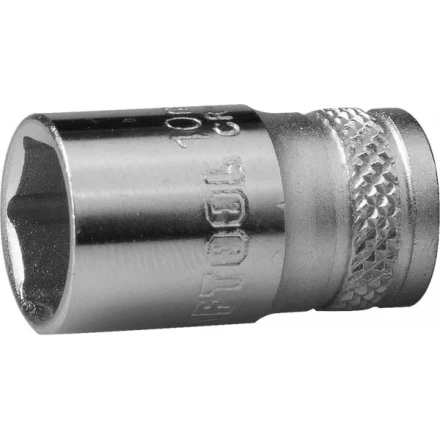 Торцовая головка KRAFTOOL &quot;INDUSTRIE QUALITAT&quot;, Cr-V, FLANK, хромосатинированная, 1/4&quot;, 10 мм 27815-10_z01 купить в Нефтеюганске