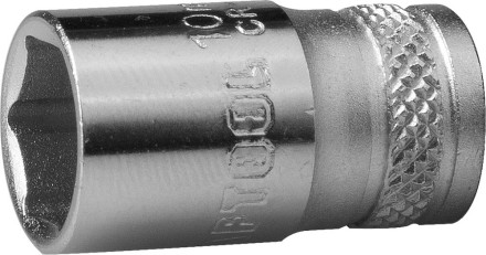 Торцовая головка KRAFTOOL &quot;INDUSTRIE QUALITAT&quot;, Cr-V, FLANK, хромосатинированная, 1/4&quot;, 10 мм 27815-10_z01 купить в Нефтеюганске