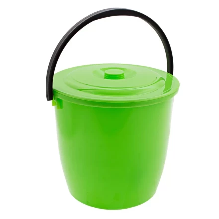 Ведро пластмассовое круглое 13 л, с крышкой, Light Elfe 92940 купить в Нефтеюганске