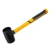 Киянка резиновая, 225 г, черная, фибергласовая рукоятка c TPR покрытием Denzel 11143 купить в Нефтеюганске