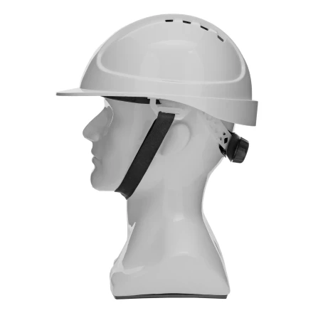 Каска защитная ударопрочная Denzel 89204, ABS/PC, плавная регулировка, модель «Форвард» (К-05),белая купить в Нефтеюганске