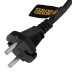 Шнур сетевой Denzel Energy Series, ПВС, 1,5 м, 2 x 1 мм, с неразборной вилкой, черный, 3 м, 37661 купить в Нефтеюганске