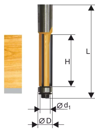 Фреза кромочная прямая ф12,7х26мм хв. 12мм Энкор 46192 46192 купить в Нефтеюганске