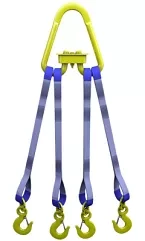 Строп текстильный четырехветвевой 4СТ 1.25 т L=5.5 м SF6 30 мм Звено РТ-3 купить в Нефтеюганске