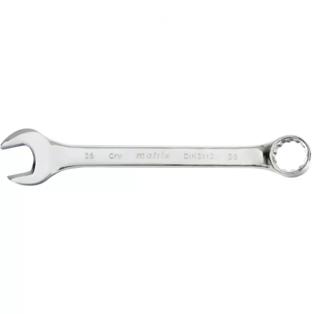 Ключ комбинированный 36 мм CrV полированный хром Matrix 15175 купить в Нефтеюганске