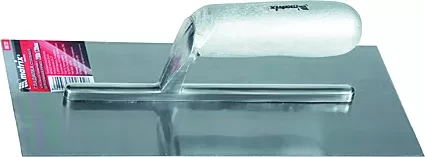 Гладилка стальная 280 х 130 мм зеркальная полировка деревянная ручка  MATRIX 86732 купить в Нефтеюганске