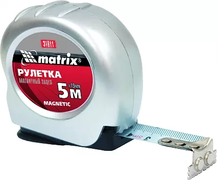 Рулетка Magnetic 7,5 м х 25 мм магнитный зацеп  MATRIX 31012 купить в Нефтеюганске