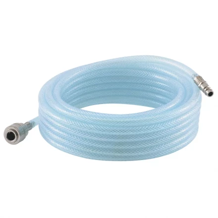 Шланг пневматический ПВХ 10x16 мм 18 бар армированный прозрачный быстросъемный 15м STELS 57025 купить в Нефтеюганске