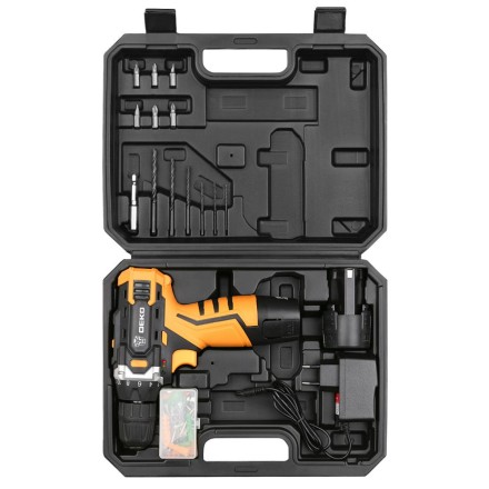 Дрель аккумуляторная DKCD12FU-Li DEKO + набор 63 инструмента, 063-4094 купить в Нефтеюганске