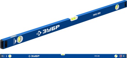 ЗУБР ПРО, 1500 мм, уровень с усиленным профилем, Профессионал (34590-150) купить в Нефтеюганске