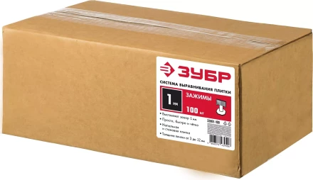 ЗУБР СВП, 1,0 мм, зажим, 500 шт, система выравнивания плитки (33861-500) купить в Нефтеюганске