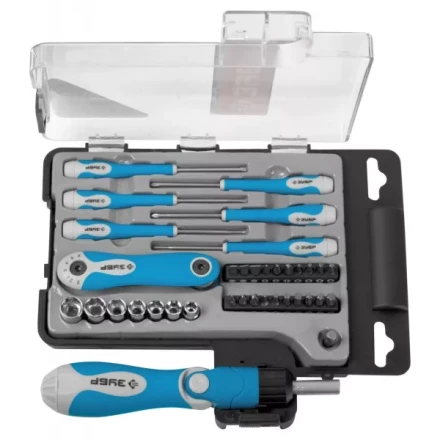 Набор ЗУБР Инструмент &quot;ЭКСПЕРТ&quot; для слесарных и точных работ, отвертки, насадки, имбус.ключи, в пласт.боксе, 41пред. 25293-H41 купить в Нефтеюганске