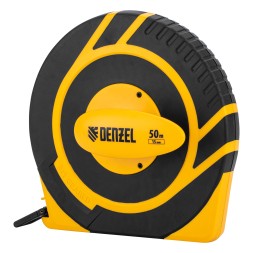 Рулетка геодезическая 50 м х 15 мм  Denzel 31292, закрытый корпус, фиберглассовая лента
