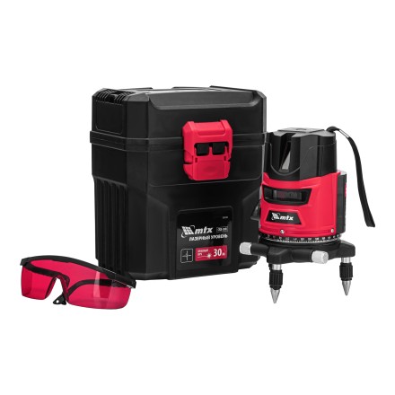 Лазерный уровень MTX CRX-30R, 30 м, красный луч, батарейки, резьба 5/8&quot; 35030 купить в Нефтеюганске