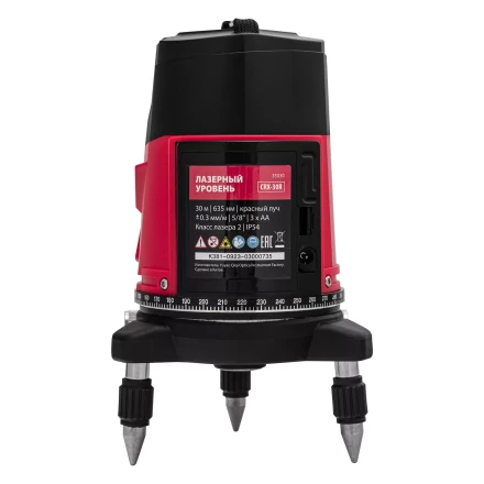 Лазерный уровень MTX CRX-30R, 30 м, красный луч, батарейки, резьба 5/8&quot; 35030 купить в Нефтеюганске