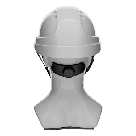 Каска защитная ударопр. Denzel «Форвард» (К-05),ABS/PC,комплект со встроен.очк.ОЧК-05 Форвард,белая 89205 купить в Нефтеюганске