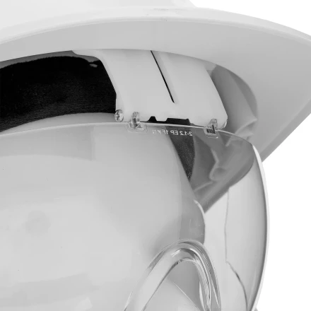 Каска защитная ударопр. Denzel «Форвард» (К-05),ABS/PC,комплект со встроен.очк.ОЧК-05 Форвард,белая 89205 купить в Нефтеюганске