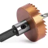 HSS-TiN коронка MESSER 45мм с центр. сверлом и толкающей пружиной для  лист. материала  до 2 мм ц/х купить в Нефтеюганске