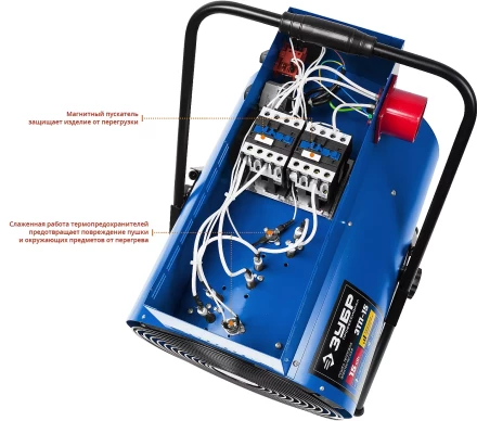 Пушка тепловая круглый корпус ЗТП-15 серия ПРОФЕССИОНАЛ купить в Нефтеюганске