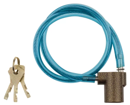 Замок навесной ЗУБР &quot;МАСТЕР&quot; велосипедный, дисковый механизм секрета, ключ 7 PIN, 600мм 3720-6-01_z01 купить в Нефтеюганске