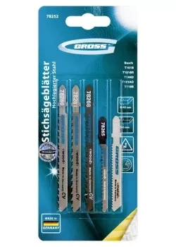 Набор полотен для электролобзика универсальный 5шт GROSS 78252 купить в Нефтеюганске