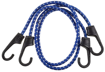 Крепежный шнур ЗУБР 60 см d 8 мм пластиковые крюки со стальным сердечником 2 шт резиновый 40508-060 купить в Нефтеюганске