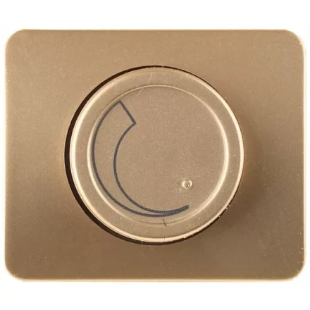 Диммер СВЕТОЗАР "ГАММА" без вставки и рамки, цвет золотой металлик, 60-800Вт SV-54142-GM купить в Нефтеюганске