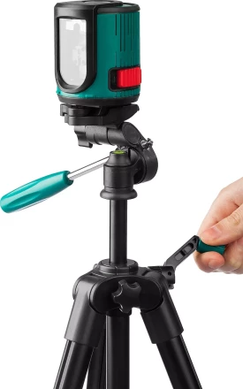 Нивелир лазерный линейный с держателем HC-1 и элевационным штативом ST-110 (35-110см), в кейcе, KRAFTOOL 34700-4 купить в Нефтеюганске