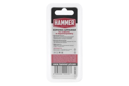 Коронка алмазная HAMMER Ф8х60мм (DHS 8.0*60/5) купить в Нефтеюганске