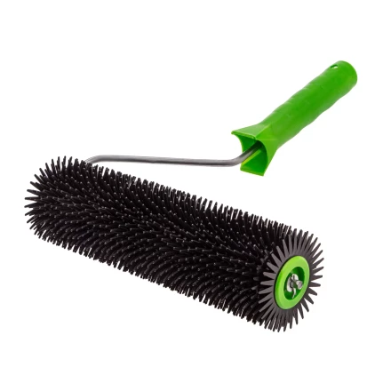 Валик игольчатый для наливных полов с ручкой, острая игла, 240 мм Сибртех 81110 купить в Нефтеюганске