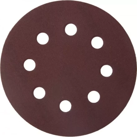 Круг шлифовальный ЗУБР &quot;МАСТЕР&quot; универсальный, из абразивной бумаги на велкро основе, 8 отверстий, Р320, 115мм, 5шт 35560-115-320 купить в Нефтеюганске