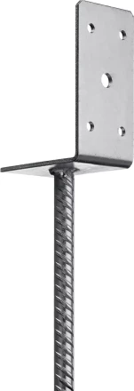 ЗУБР ОС-L, 91 x 120 x 60 мм, L-образное основание столба (310296-090) купить в Нефтеюганске