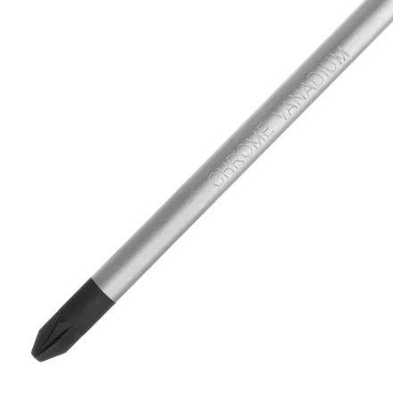 Отвертка PZ2x100 мм, CrV, трехкомпонентная рукоятка Denzel 12207 купить в Нефтеюганске