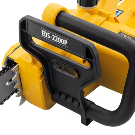 Пила цепная электрическая Denzel EDS-2200P, 2.2 кВт,поперечная, шина 45 см, шаг 3/8, паз 1.3 мм, 63 звена 95617 купить в Нефтеюганске