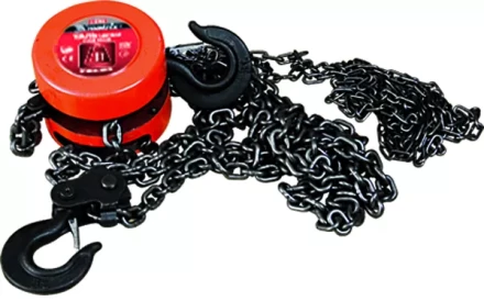 Таль цепная 3 т h  подъема 3 м расстояние между крюками 470 мм  MATRIX 519395 купить в Нефтеюганске