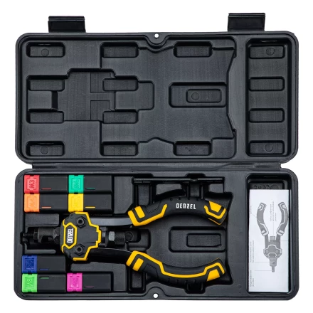 Заклепочник для резьбовых заклепок Denzel 40501, двуручный, заклепки М3, М4, М5, М6, М8, М10, M12 купить в Нефтеюганске