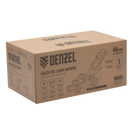 Газонокосилка бензиновая Denzel GLD-460SP-VE, 146 см3, шир. 46см, привод, вариатор, эл.старт, 60 л (58809) купить в Нефтеюганске