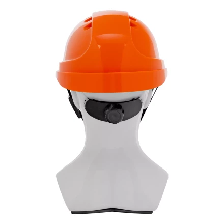 Каска защитная ударопрочная Denzel 89206, ABS/PC, плавная регулировка, модель «Форвард» (К-05),оранж. купить в Нефтеюганске