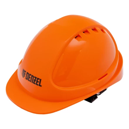 Каска защитная ударопрочная Denzel 89206, ABS/PC, плавная регулировка, модель «Форвард» (К-05),оранж. купить в Нефтеюганске