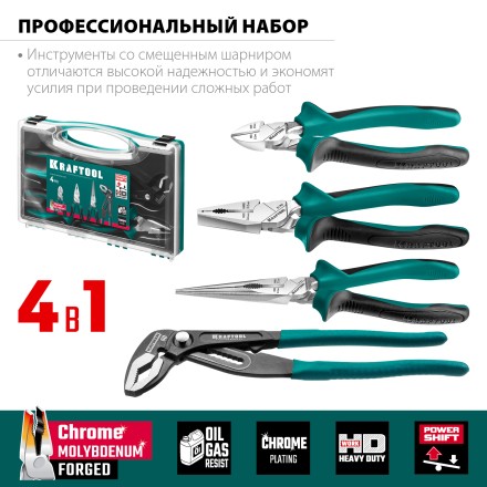 Набор губцевого инструмента EXTREM-4 22012 купить в Нефтеюганске