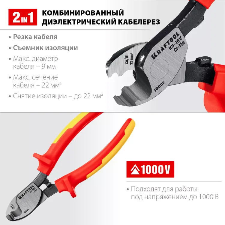 Кабелерез KS диэлектрические 1000 В 23333-16V купить в Нефтеюганске