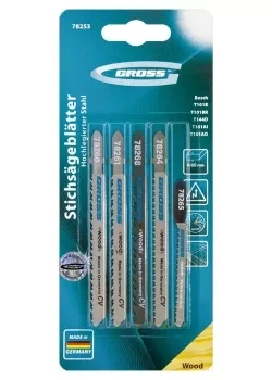 Набор полотен для электролобзика по дереву 5шт GROSS 78253 купить в Нефтеюганске