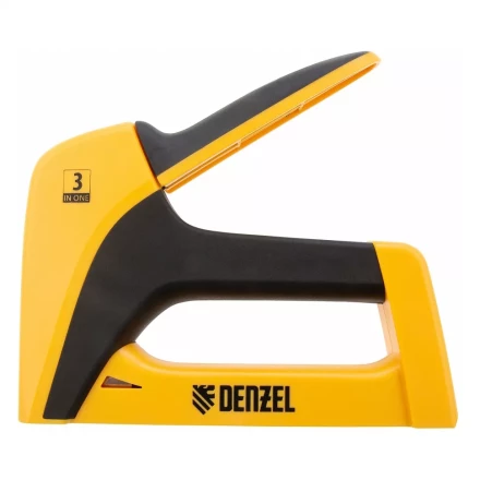 Степлер мебельный, пластиковый корпус, тип скобы: 13, 53, 300, 6-14 мм, Denzel 40210 купить в Нефтеюганске