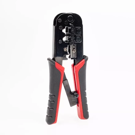 Кримпер многофункциональный КВТ JT-02 с 2 встроенными модулями для обжима RJ-45, RJ-12, RJ-11 (84626) купить в Нефтеюганске