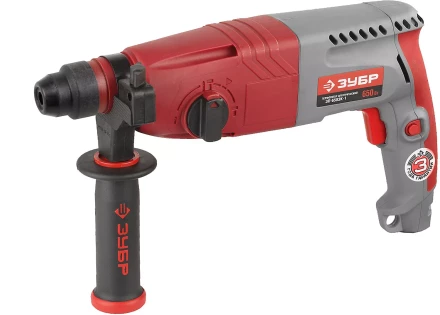Перфоратор ЗУБР SDS-plus, 2,7 Дж, 0-1000 об/мин, 0-4850 уд/мин, 650Вт, кейс ЗП-650ЭК-1 купить в Нефтеюганске