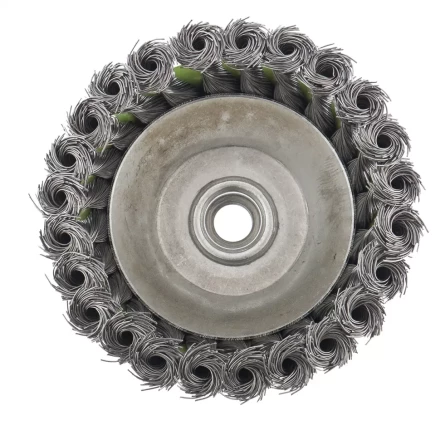 Щетка для УШМ 125 мм М14 &quot;чашка&quot; крученая металлическая проволока СИБРТЕХ 746277 купить в Нефтеюганске