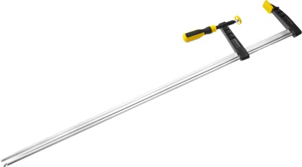 Струбцина STAYER, тип &quot;F&quot;, DIN 5117, двухкомпонентная ручка, профилированная закаленная рейка, 120х1000мм 32095-120-1000 купить в Нефтеюганске