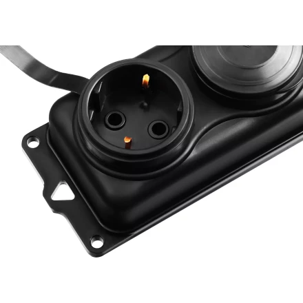 ЗУБР КГ-325-Ш3, КГ, 3 x 2.5 мм2, IP44, 15 м, 3 гн., 4000 Вт, силовой удлинитель, Профессионал (55024-15) купить в Нефтеюганске